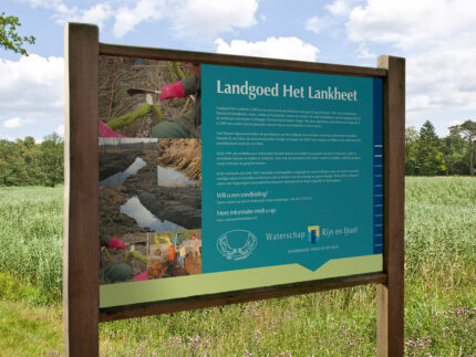 Lankheet infobord waterschap Rijn en IJssel