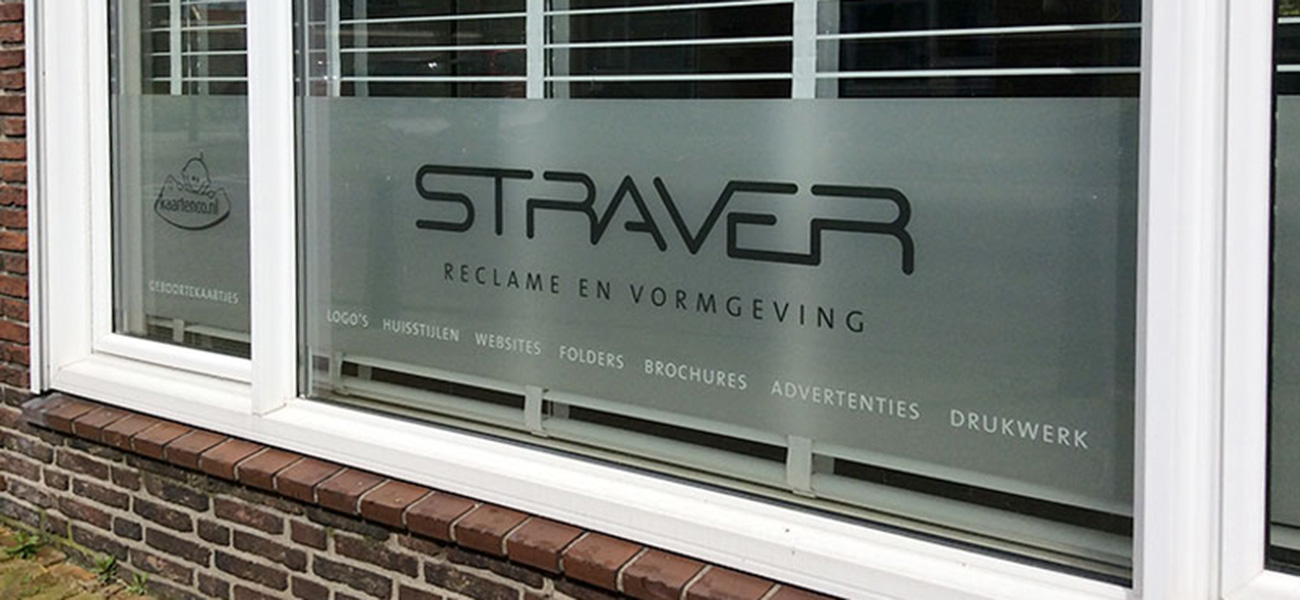 Etched folie voor deuren, gevels en etalages